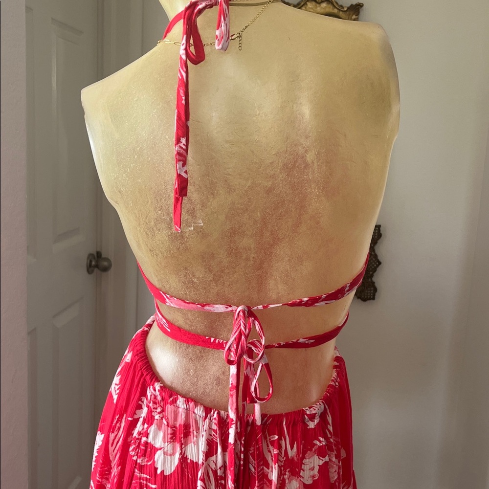Boho Free People Open Sided Maxi Dress - Picture 6 of 8